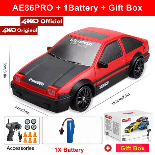4WD RC Drift Car Remote Control GTRPRO AE86PRO Model 4x4 Racing RTR