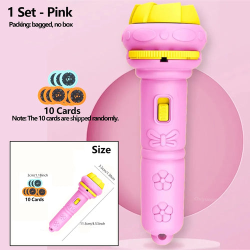Projector Flashlight for Kids 10 Cards 80 Patterns Bedtime Toys