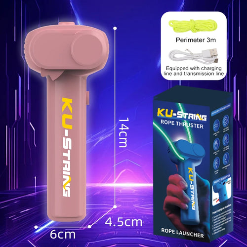 String Rope Glow in The Dark String Rope Launcher Luminous Portable
