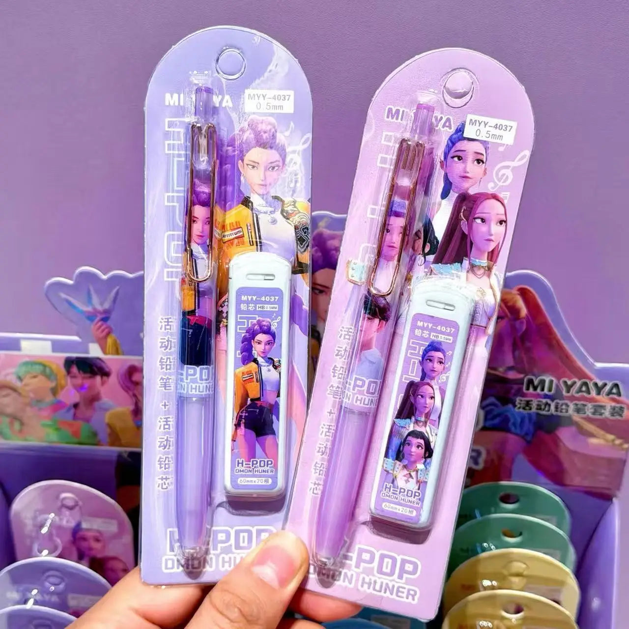 KPOP Demon Hunter Automatic Pencil Set - Random 1/2/4pcs School