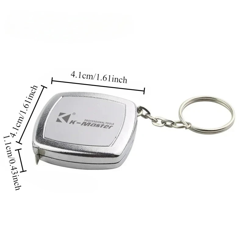 2M Mini Tape Key Chain Portable Cute Small Steel Tape Woodworking
