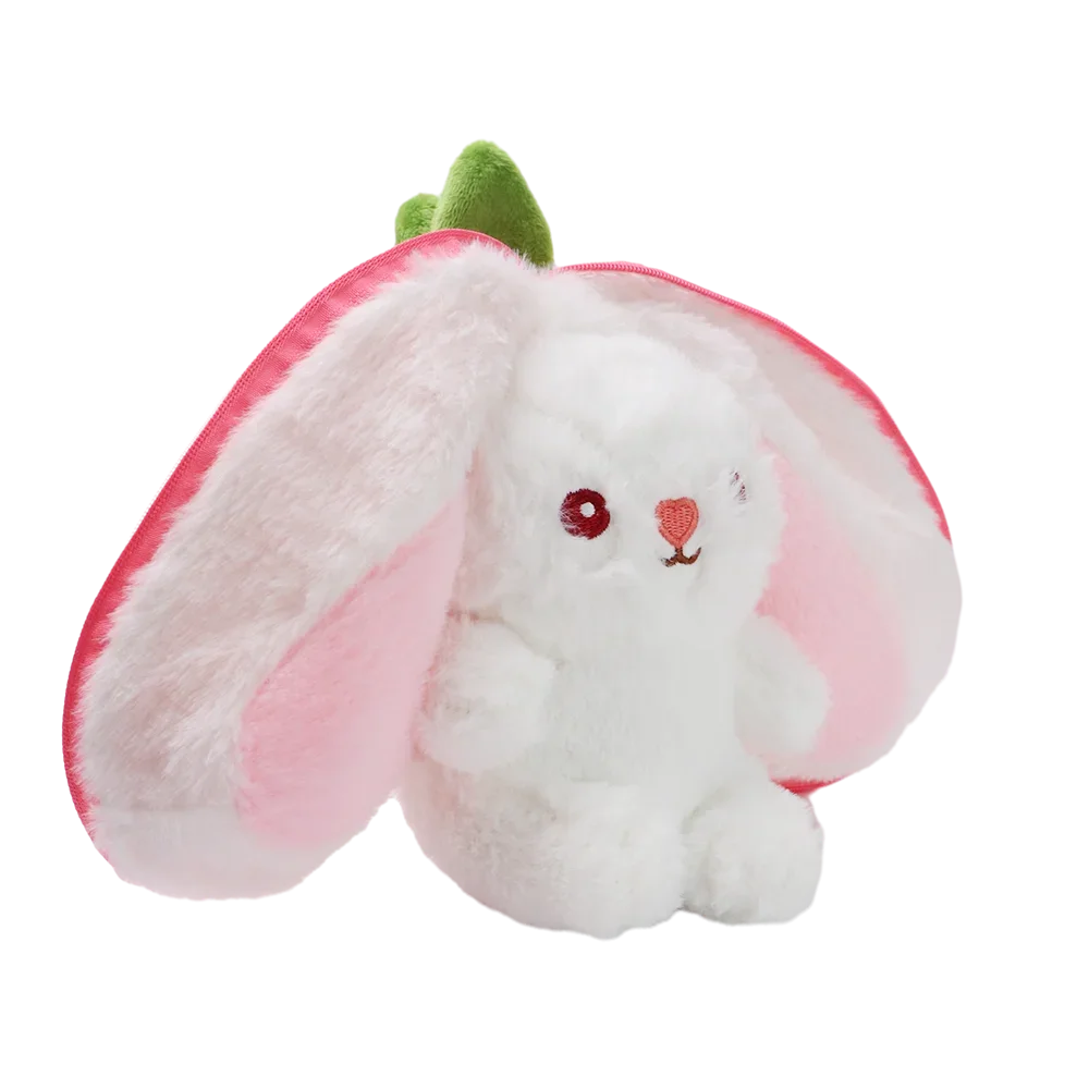 Fruit Rabbit Plush Pillow Toy - Cute Fruit-Shaped Stuffed Doll, 7.2
