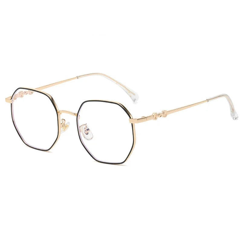 Classic Blue Light Blocking Women Glasses Frame Fashion Metal Spring