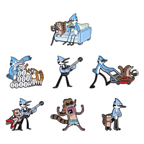 2-9pcs/set Cartoon Characters Collection Enamel Pins Cool Cute Anime