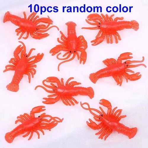 Children's 10Pcs/Set Kawaii Simulation Rubber Goldfish Baby Bath Water