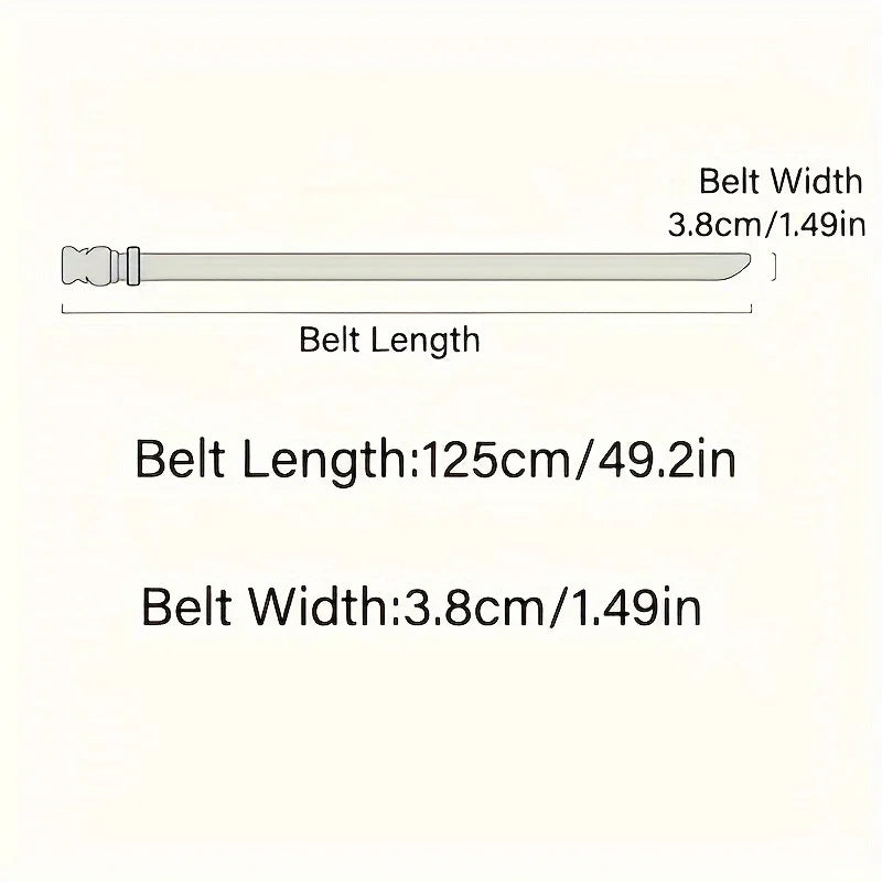 Canvas Belt with Automatic Plastic Buckle - Perfect for Outdoor Sports