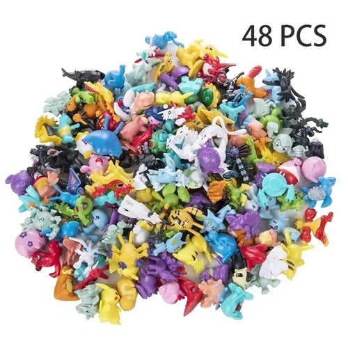 24-144Style Pokemon Anime Figure Pikachu Action Model 2-3CM Ornamental