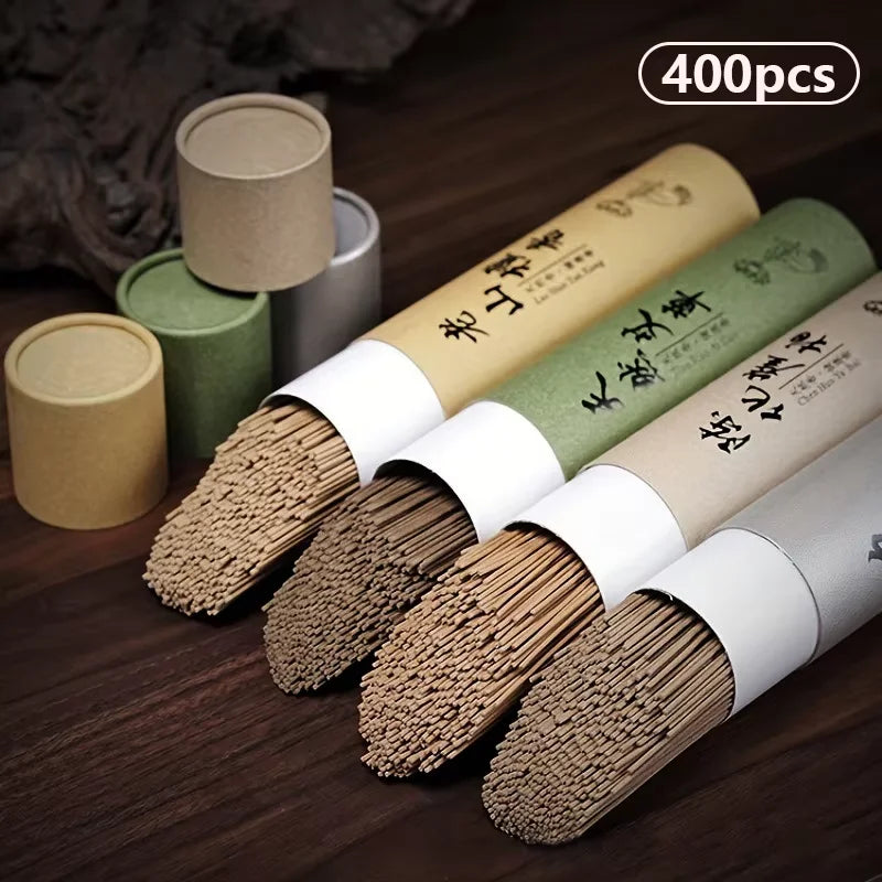 400Pcs Natural Sandalwood Sticks Home Incense Sticks Blessing Ceremony