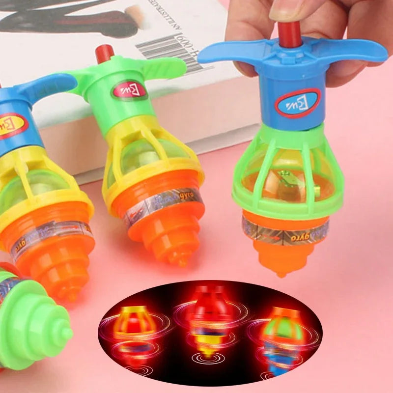 10-20PC Glow Rotating Gyro Kid Toys Birthday Party Favor Gifts