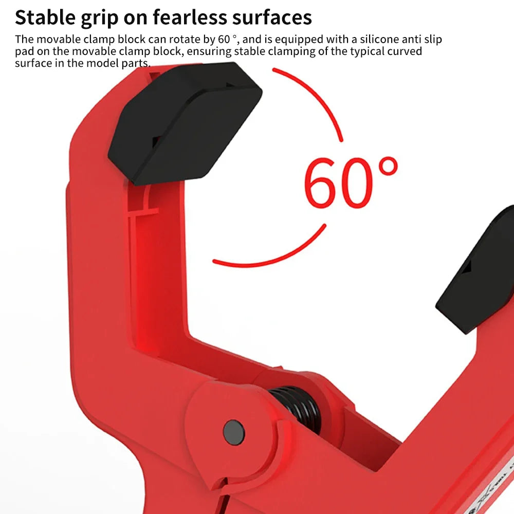 2pcs Seamless Auxiliary Clamps With Silicone Anti-Slip Pad Model Tools
