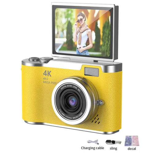 4K Digital Camera Beauty Filters 48MP HD Student CCD Camera CMOS Anti