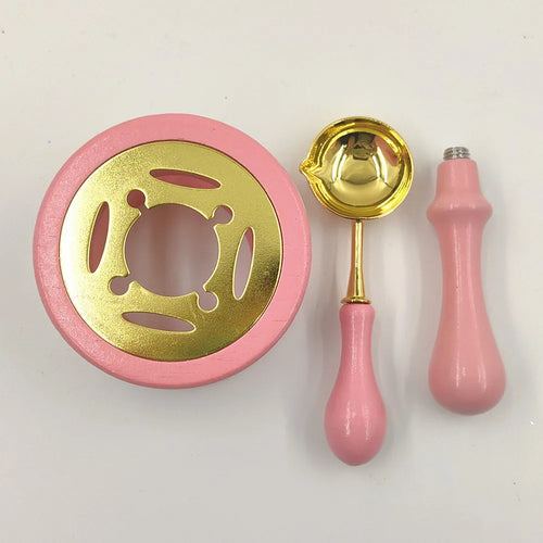 2/3pcs Wax Seal Set Wood Wax Melting Lacquer Furnace With