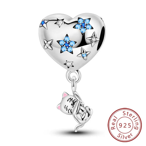 Hot Sale Charm Bead Pendant 925 Sterling Silver Firefly Love Heart