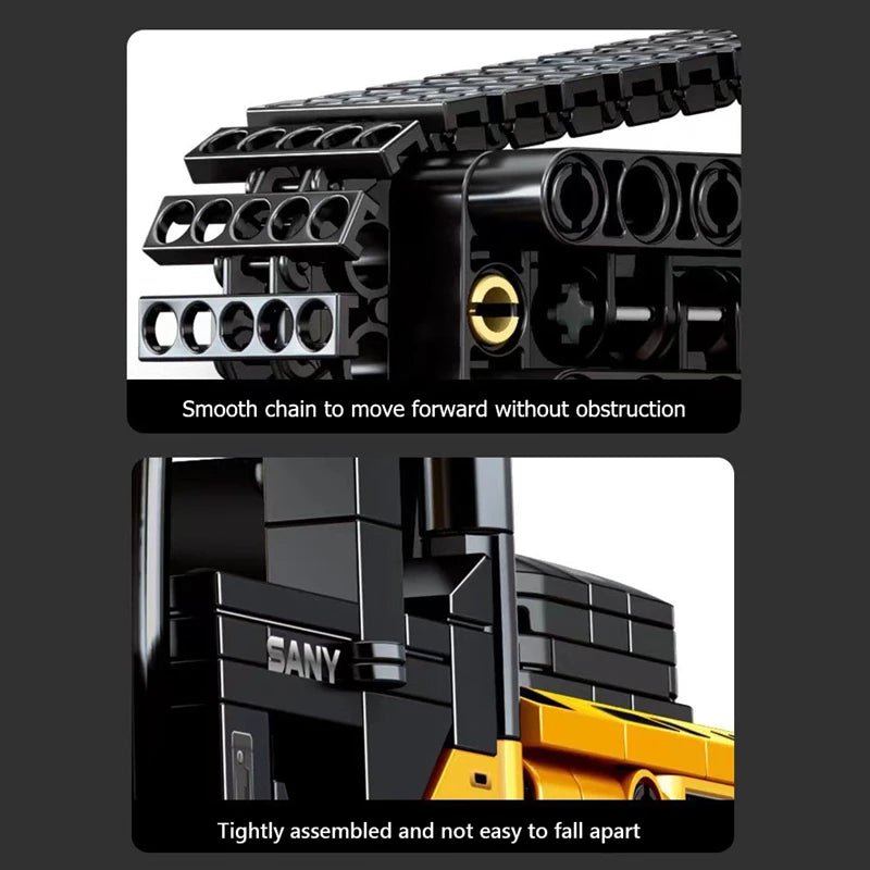 SEMBO BLOCK 1022pcs Excavator Models Building Blocks MOC City