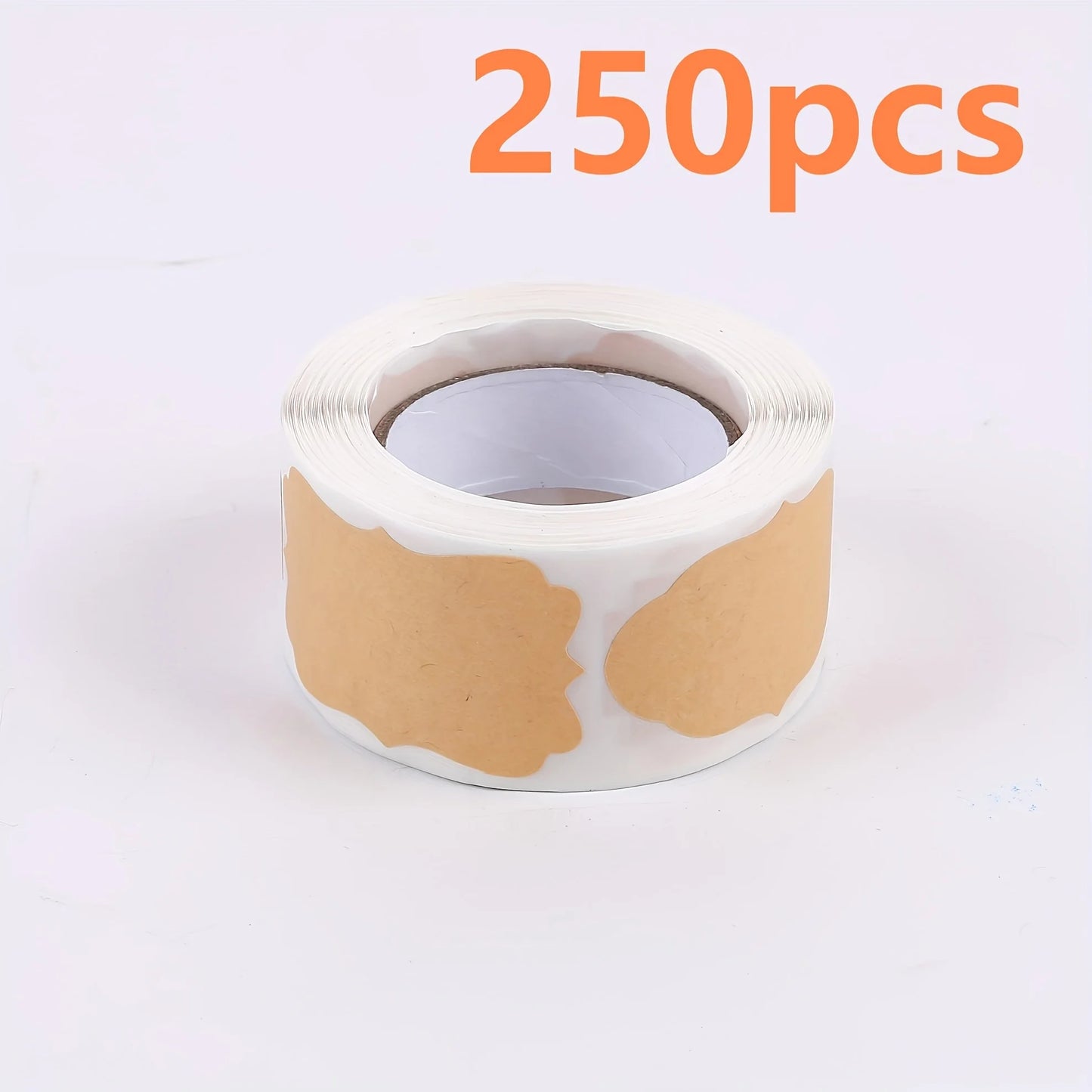 500pcs Rolled Gift Labels, Self-adhesive Paper Stickers For Cosmetics,