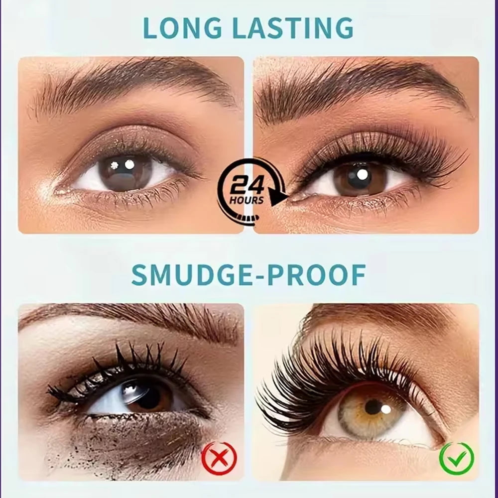 4D Black Mascara - Long-Lasting, Volumizing & Curling for All Skin