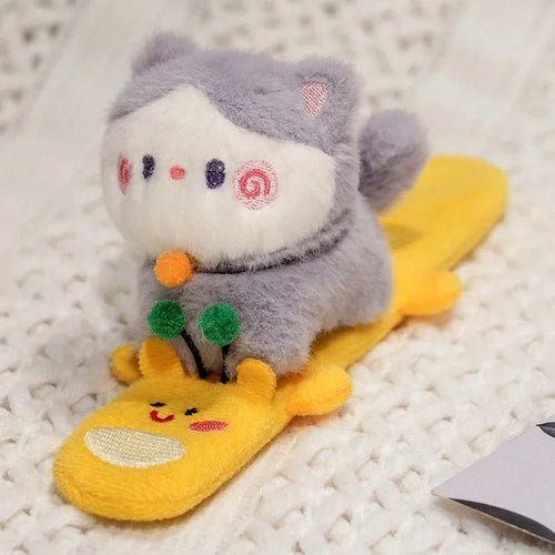 Capybara Slap Snap Wrap Capibara Plushie Wristband Bracelet Kawaii