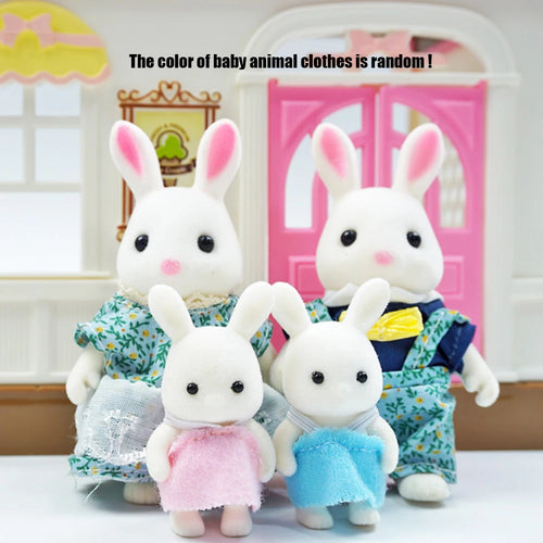 Rabbit Doll 1/12 Micro Dollhouse Reindeer Sheep Elephant Squirrel