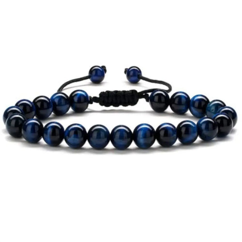 3 Style 8mm Natural Tiger Eyes Lava Rock Protection HANDMADE Bracelet