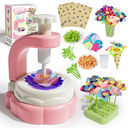 Fabric Flower Bouquets Toys DIY Craft Kits Toys for Kids Handmade