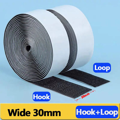 1M/5M Strong Self Adhesive Hook & Loop Tape Double Sided Heavy Duty