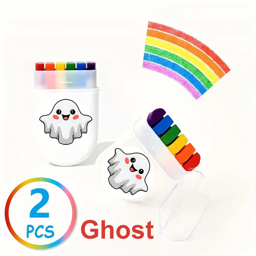 2 Pcs Rainbow Crayon Paint Color Set - Birthday Party Colorful Theme