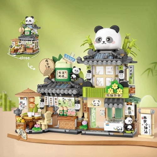 Street View Series Building blocks Izakaya Shaved Ice Shop Takoyaki