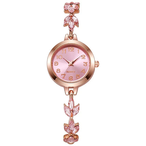 Elegant Women Watches Luxury Rhinestone Bracelet Bracelet Quartz Watch