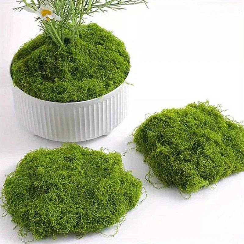 Green Fake Moss DIY Crafts Grass Artificial Moss Faux Preserved Moss