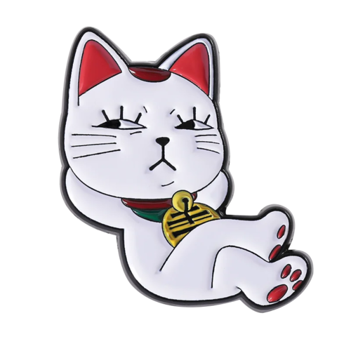 1-9 Pcs/Set Anime Turbo Granny Luck Cat Brooch Enamel Pins Cartoon