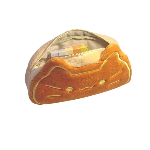 Ins Style Cartoon Pen Case Cute Caramel Cat Pen Bag Large Capacity
