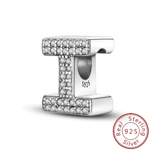 Charms Fit Original Bracelet A-Z Alphabet Charms Beads 925 Sterling