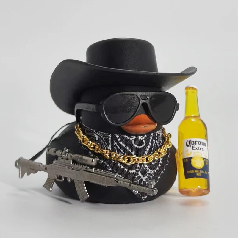 Cowboy Rubber Duck Car Ornament for Jeep Duck Car Dashboard