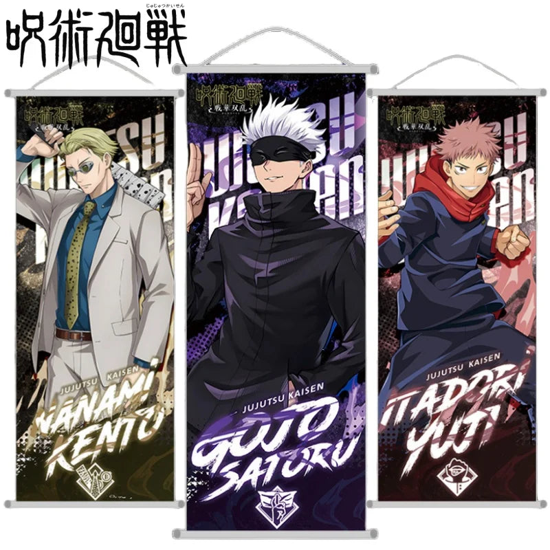Jujutsu Kaisen Long Scroll Hanging Painting Gojo Satoru Poster Anime