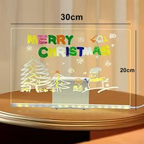 LED Note Board DIY Acrylic Message Board Children‘s Drawing Board With
