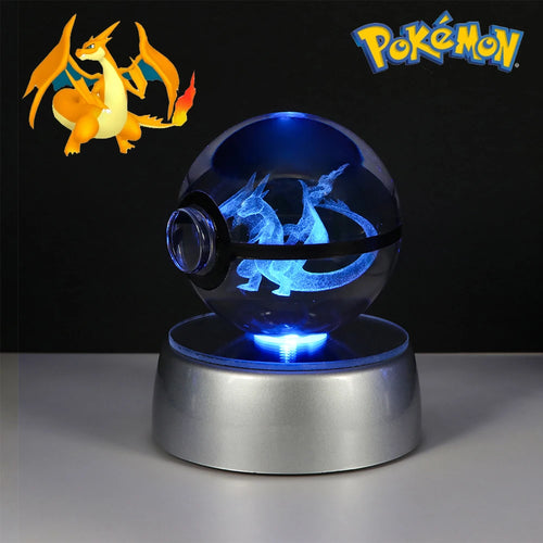 Pokemon Crystal Ball Pikachu Gengar Eevee Mewtwo Lacario Anime Game