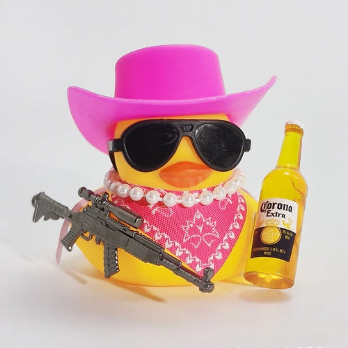 Cowboy Rubber Duck Car Ornament for Jeep Duck Car Dashboard