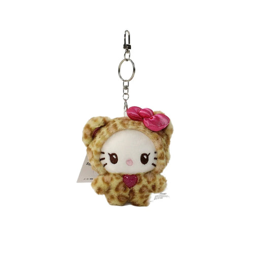 Sanrio Leopard Print Bear Series Cartoon Hello Kitty Keychain Pendant