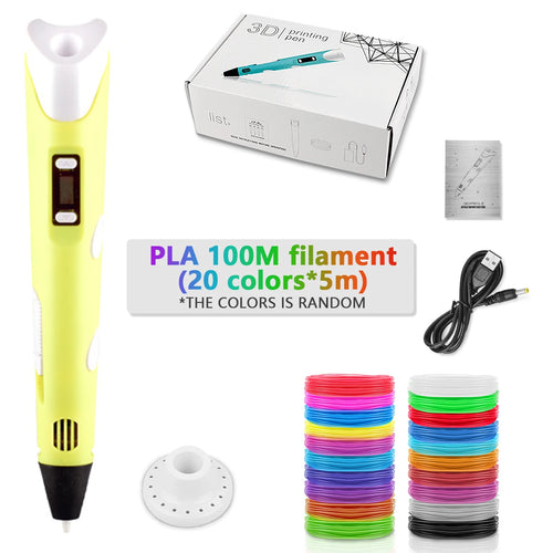 3D Pen For Children 3D Printing Drawing Pen DIY Funny Set for Kids
