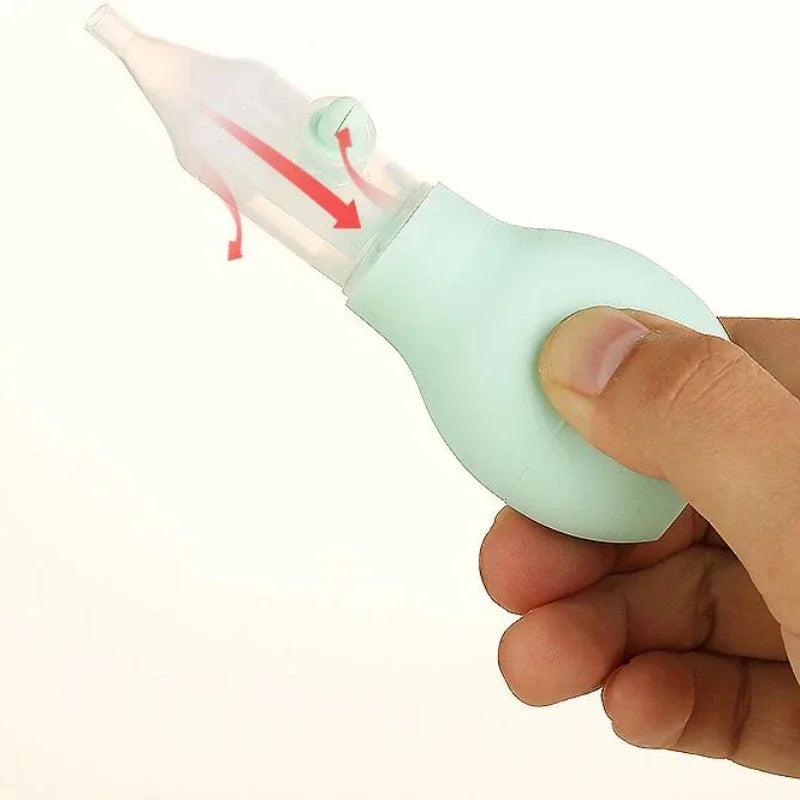 New Born Silicone Baby Safety Nose Cleaner Vacuum Suction Children