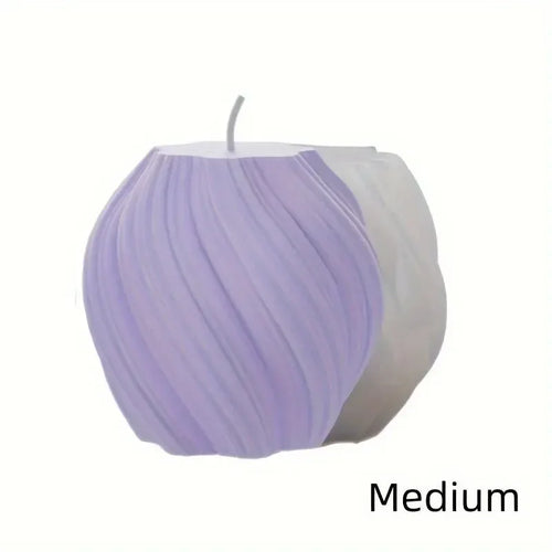 3D Spiral Striped Silicone Mold for DIY Scented Candles, Clay Crafts,