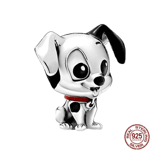 New S925 sterling silver Disney Mickey Mouse pendant bead suitable Fit