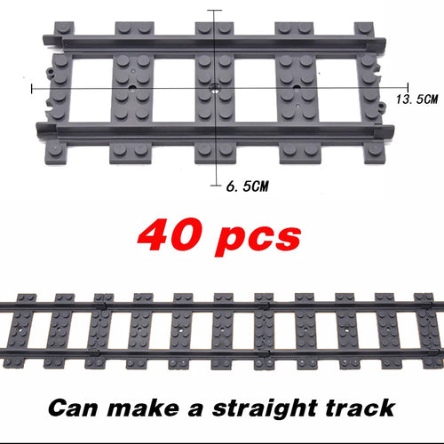 NEW City Trains Flexible Tracks Soft Straight Curved Rails Switch