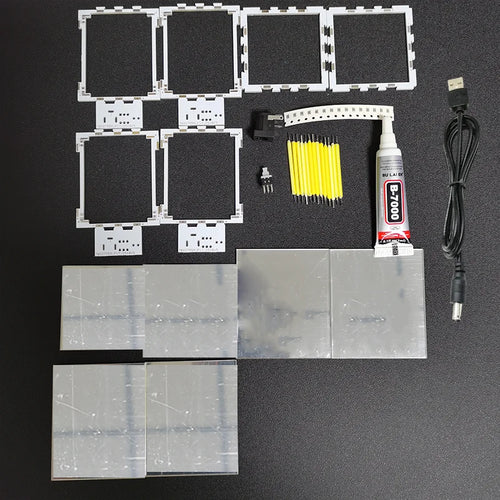 Four-Dimensional Space Supercube Creative Abyss Night Parts Assembly