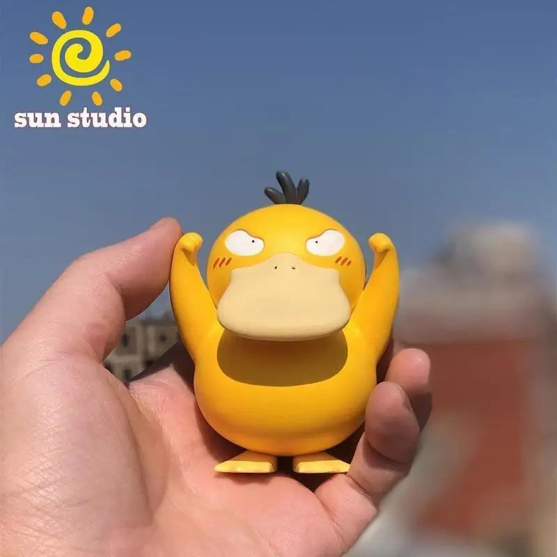 Pokemon Psyduck Figure Anime Peripheral Cute Duck Handmade Model
