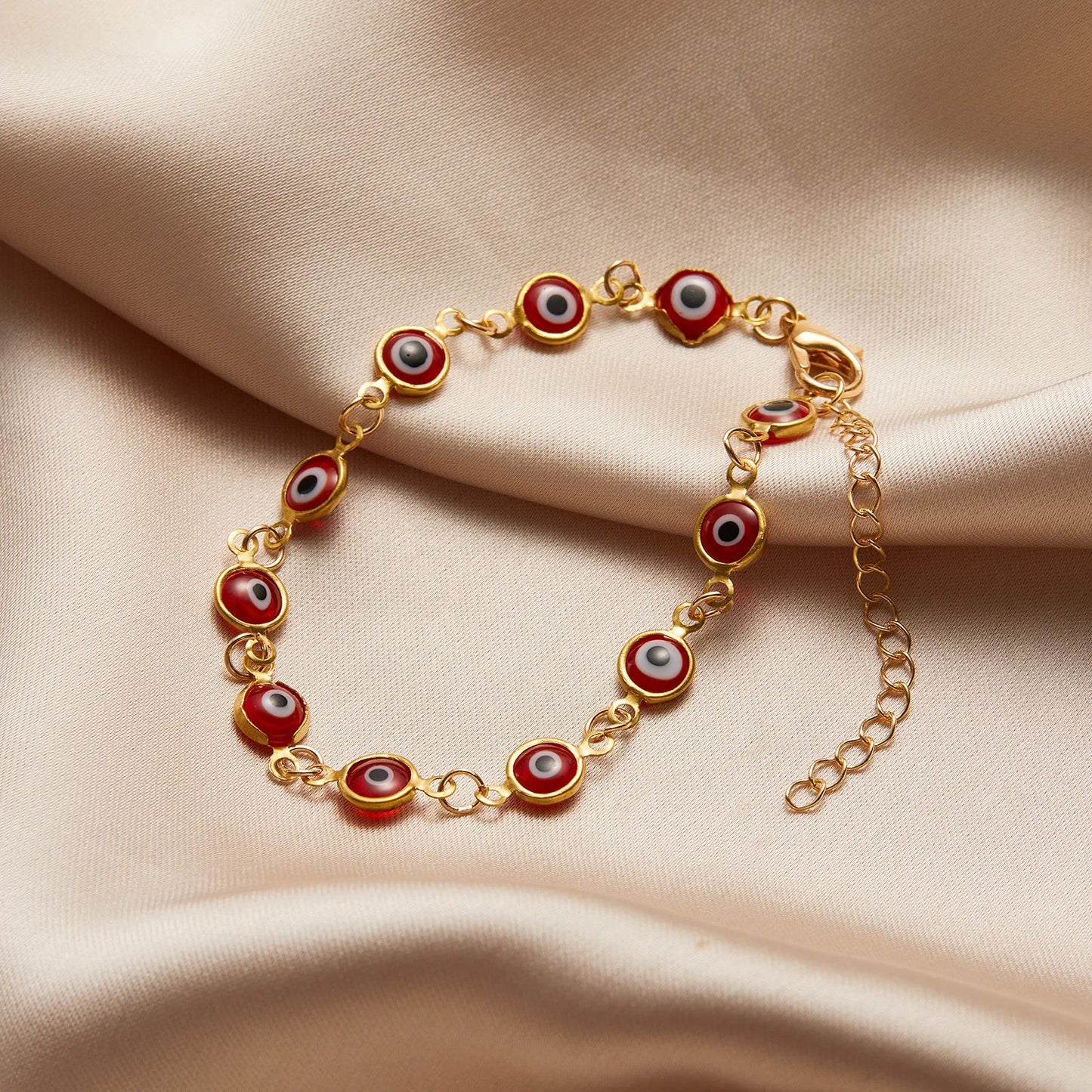 Lucky Turkey Evil Eye Bracelet For Women Men Colorful Red Blue Eye