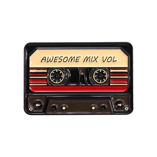 Tape Radio Metal Badge Clothing Music Matching Fashion Clothes Lapel
