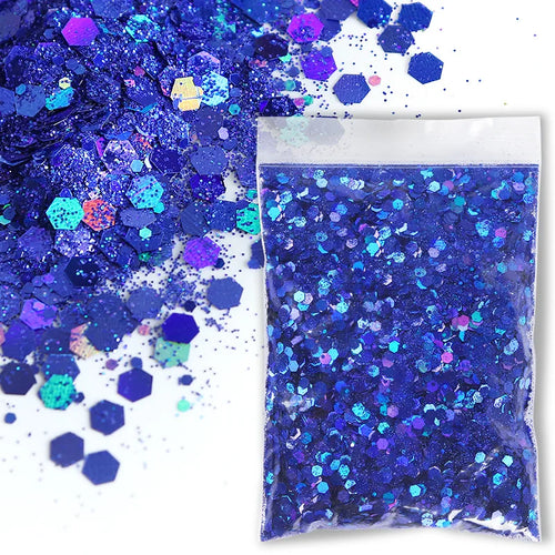 30g/Bag Holographic Chunky Glitter Craft Glitter Powder Mixed Chunky