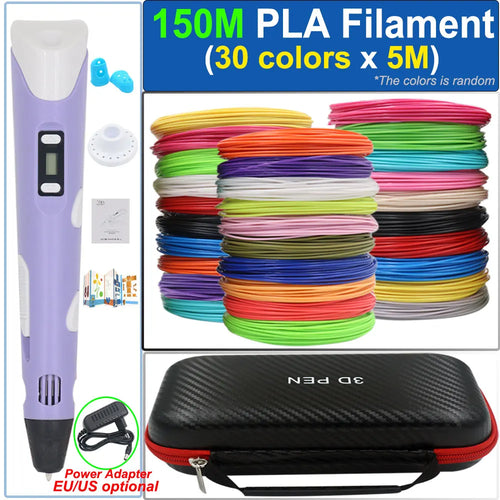 Children's 3D Pen 3D Drawing Printing Pen with LCD Screen Power