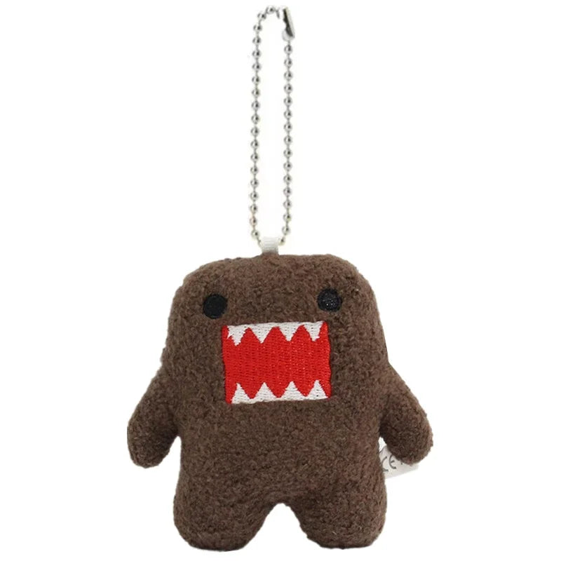 Kawaii Cute Domo Kun Plush Keychain Anime Keyring Charm for Bag Keys